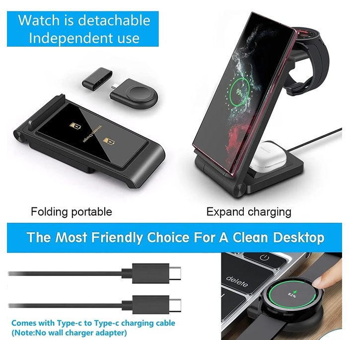 3 in 1 Android Charging Station